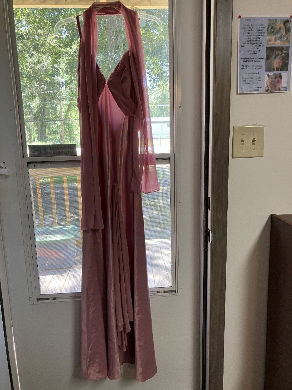 Woman's Mauve Evening Dress
